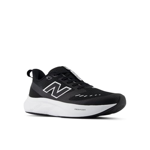 New Balance Kid's Fresh Foam 625 V1 Lace-Up Running Shoe, Black/White, 5.5 M Big Kid