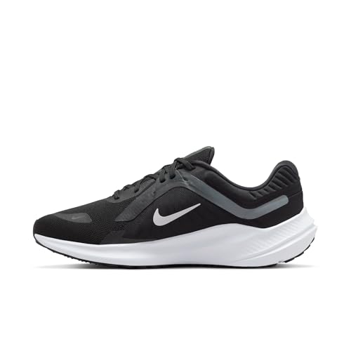 Nike Men's Quest 5 Sneaker, Black White Smoke Grey Dk Smoke Grey, 10.5