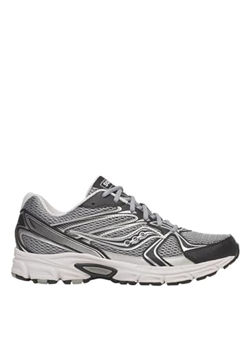 Saucony Unisex Ride Millennium Sneaker, Grey/Black, 9