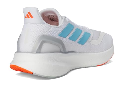 Adidas Men's Pureboost 5 Running, White/Preloved Ink/Impact Orange, 8
