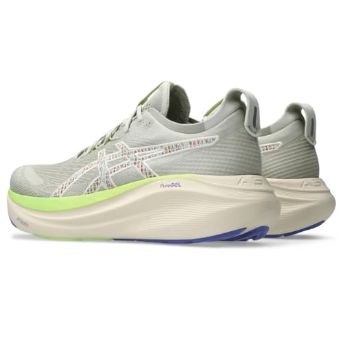 ASICS Men's Gel-Nimbus 27 Trail Running Shoes, 12, Nature Bathing/Lime Green