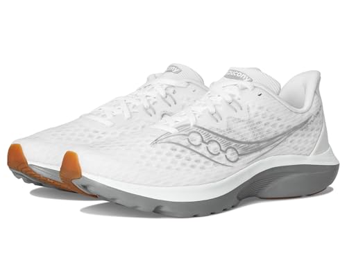 Saucony Men's Kinvara 16 Sneaker, White/Gum, 11.5
