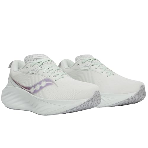 Saucony Women's Triumph 22 Sneaker, White/Foam, 9.5