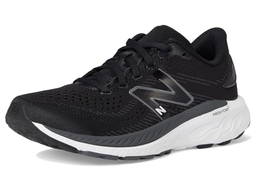New Balance Kid's Fresh Foam X 860 V13 Running Shoe, Black/White/Magnet, 5.5 Medium US
