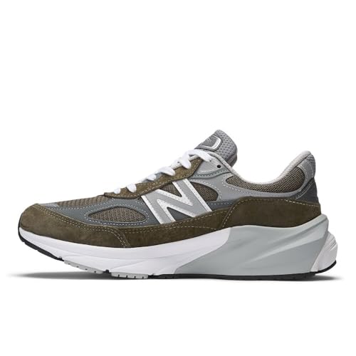 New Balance Unisex Made in USA 990 V6 Sneaker,Olive/Grey,Men 7 / Women 8.5