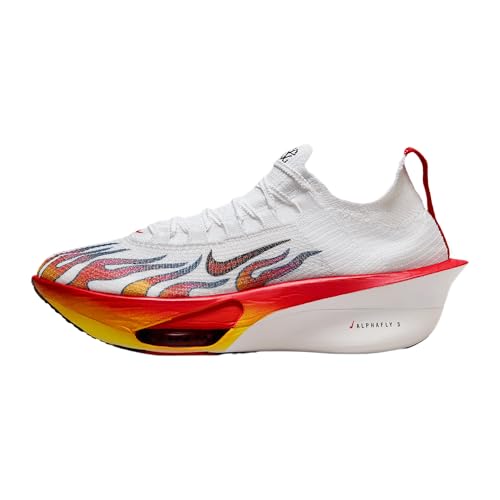 Nike Alphafly 3 Premium Men's Road Racing Shoes (HQ3501-100, White/Black/University Red/Habanero Red) Size 14