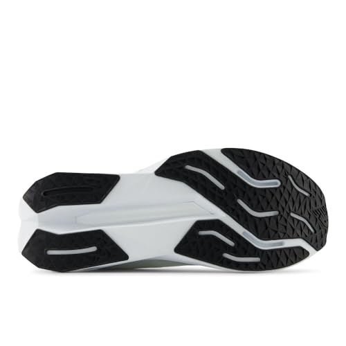 New Balance Men's FuelCell Propel V5 Running Shoe, White/White/Black, 7
