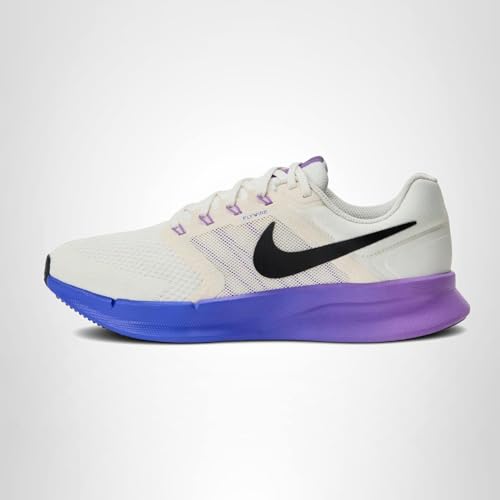 Nike Women's Run Swift 3 Road Running Shoes, Sail/Black-Bright Violet-Racer Blue, 8