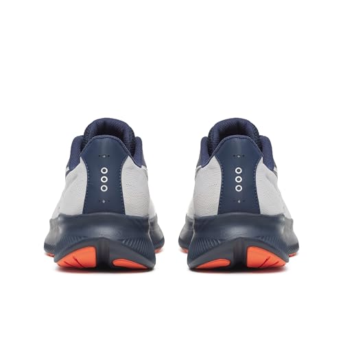 Saucony Men's Cohesion 18 Sneaker, Fog/Navy, 12