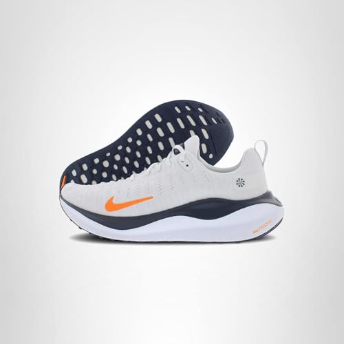 Nike Reactx Infinity Run 4 Mens Shoes Size 10, Color: Platinum Tint/Total Orange-White
