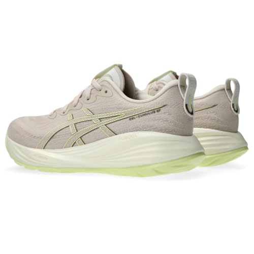 ASICS Women's Gel-Cumulus 27 Running Shoes, 9.5, Mineral Beige/Huddle Yellow