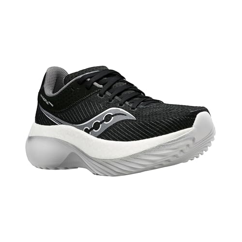 Saucony Women's Kinvara Pro Sneaker, Black/White, 10