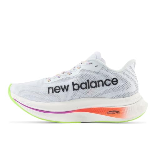 New Balance Men's FuelCell SuperComp Trainer V2 Running Shoe, Ice Blue/Neon Dragonfly, 14 W