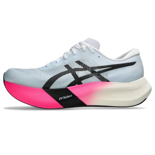 ASICS Unisex METASPEED Edge Running Shoes, 10.5M / 12W, Light Blue/Black