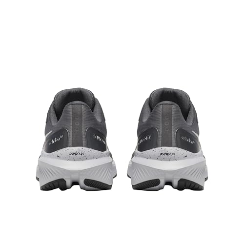 Saucony Men's Echelon 10 Sneaker, Carbon/Black, 12.5