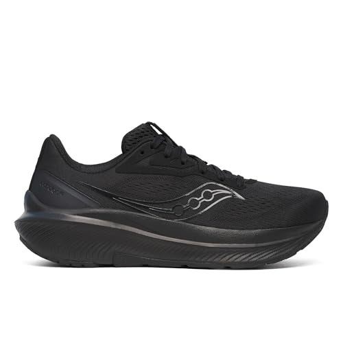 Saucony Women's Echelon 10 Sneaker, Triple Black, 9 Wide