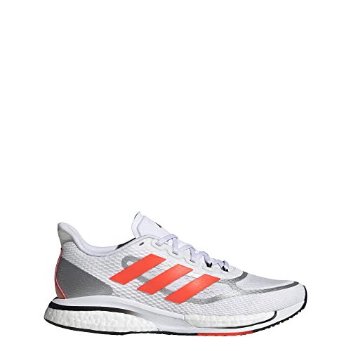 Adidas Women's Supernova Running Shoe, White/Solar Red/Black, 6