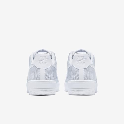 Nike Men's Air Force 1 Flyknit 2.0 Basketball Shoes, Multicoloured White Pure Platinum Pure Platinum White 100, 7 US
