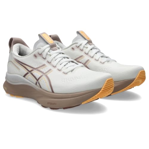 ASICS Women's Gel-Kayano 32 Running Shoes, 8, White/Orange Glow