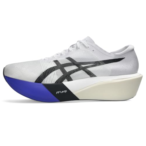 ASICS Unisex METASPEED Edge Tokyo Running Shoes, 11.5M / 13W, White/Cobalt Burst