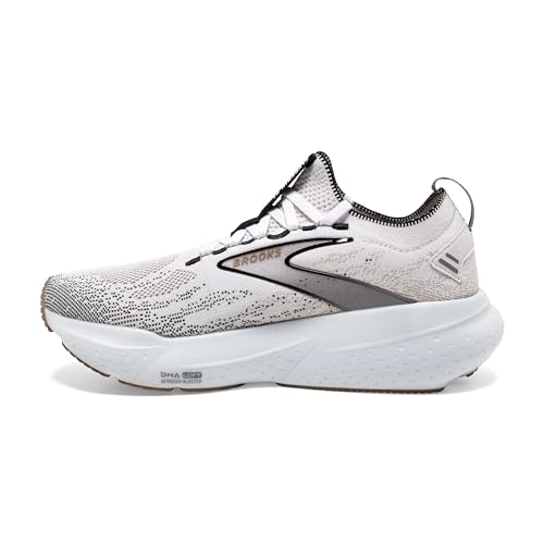 Brooks Women’s Glycerin Stealthfit 21 Neutral Running Shoe - White/Grey/Black - 11 Medium