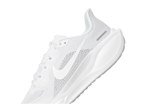 Nike Women's Pegasus 41 White/White/Pure Platinum/Metallic Silver 10 Medium