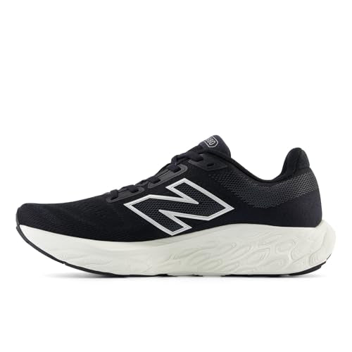 New Balance Women's Fresh Foam X 880 V14 Running Shoe, Black/Sea Salt/Silver Metallic, 6.5 XW