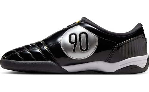Nike T90 SP, Men's Sneaker, Black, White, Metallic Silver, 9.5