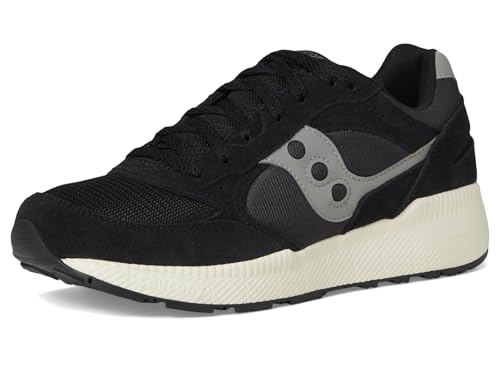 Saucony Unisex-Adult Eclipse Sneaker, Black/Grey, 11
