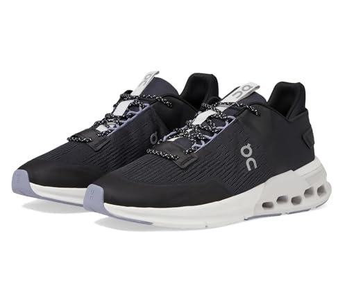 ON Women's Cloudnova Flux Trainers, Black Feather, 9.5