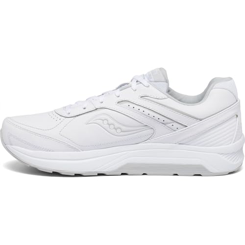 Saucony mens Echelon Walker 3 Running Shoe, White, 10.5 X-Wide US