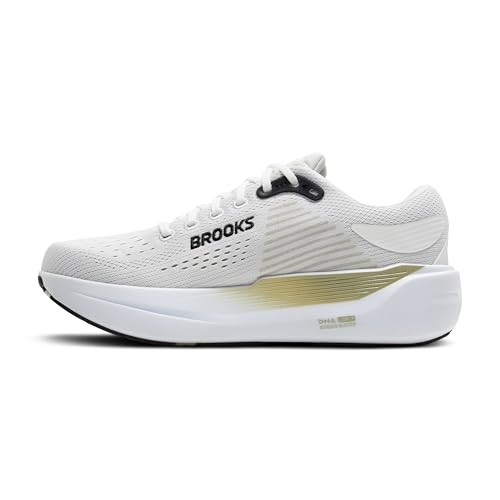 Brooks Men’s Ghost Max 3 Neutral Running & Walking Shoe - Bright White/Tea/Black - 11 Medium
