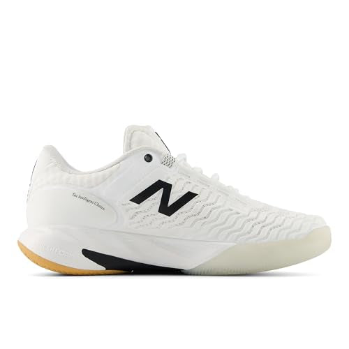 New Balance Women's Fresh Foam X CT-Rally V2 Tennis Shoe, White/Black/Gum, 8.5 M