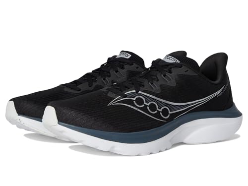 Saucony Men's Kinvara 16 Sneaker, Black/White, 9.5