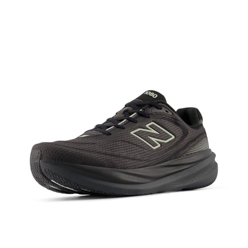 New Balance Men's Fresh Foam X 1080 V15 Running Shoe, Black/Faded Black, 7 W