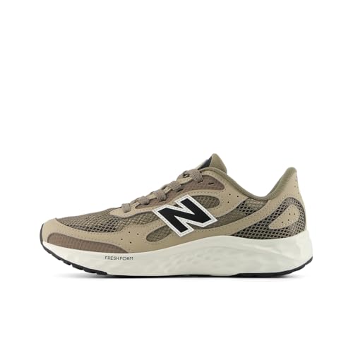 New Balance Kid's Fresh Foam Arishi V4 Tiralux Lace-Up Running Shoe, Stoneware/Thunder Brown, 4 Big Kid
