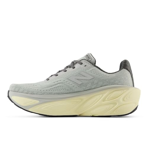 New Balance Men's Fresh Foam X More V5 Running Shoe, Brighton Grey/Calcium/Cyber Jade, 7 M