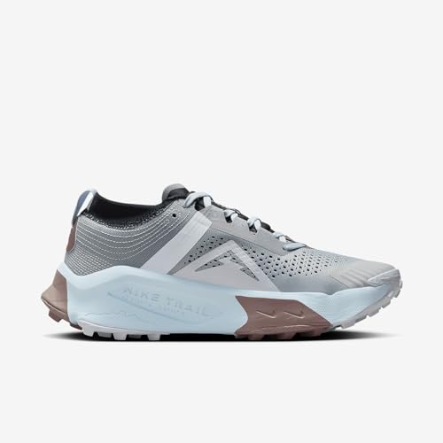 Nike Zegama Women's Trail Running Shoes (DH0625-005, Light Smoke Grey/Black/Glacier Blue/White) Size 10.5 - alternate view 3