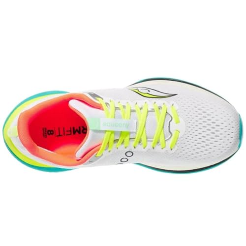 Saucony Men's Endorphin Trainer Sneaker, White/Mutant, 12