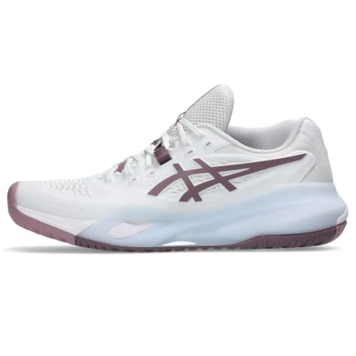 ASICS Women's Gel-Resolution X Tennis Shoes, 7, White/Dusty Mauve
