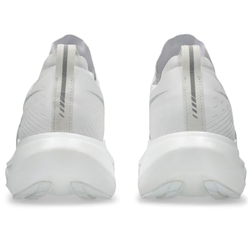 ASICS Unisex MEGABLAST Running Shoes, 10.5M / 12W, White/Piedmont Grey