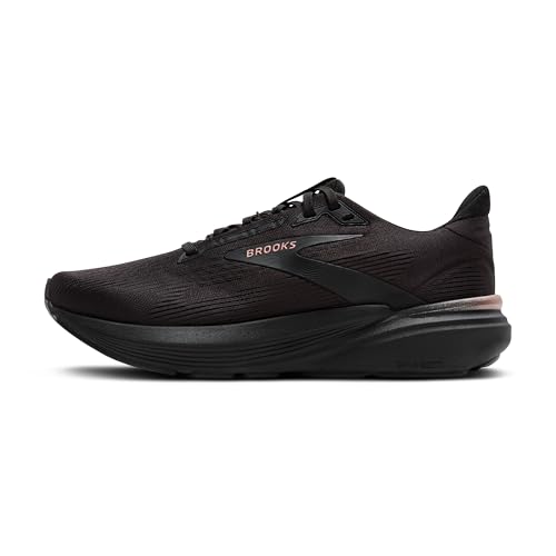 Brooks Women’s Revel 8 Neutral Running & Walking Shoe - Black/Black/Rose Gold - 7 Medium