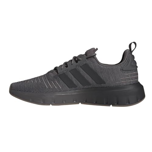 adidas Mens Swift Run Lace Up Sneakers Shoes Casual - Black - Size 5 M