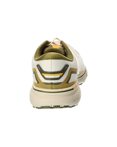 Brooks Men's Ghost 15 Neutral Running Shoe - Gray/Green/Daylilly - 8 Medium