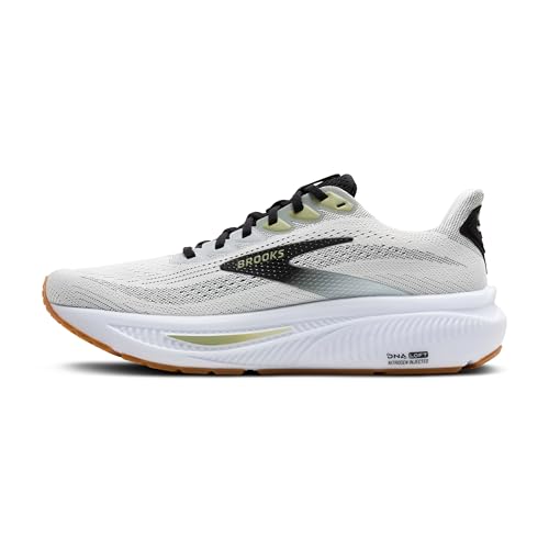Brooks Men’s Ghost 17 Neutral Running Shoe - White/Black/Tea - 14 Medium - alternate view 5