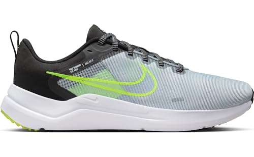 Nike Men's Downshifter 12 Running Shoe, Wolf Grey White Black Volt, 11.5 US