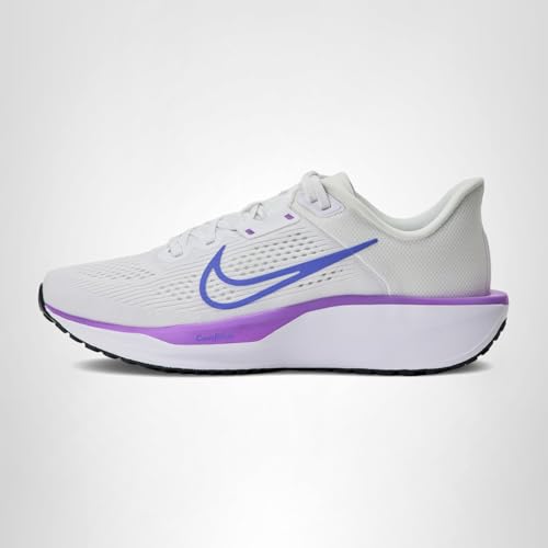 Nike Women's Quest 6 Road Running Shoes, White/Sapphire-Black-Bright Violet, 8.5 - alternate product view 7