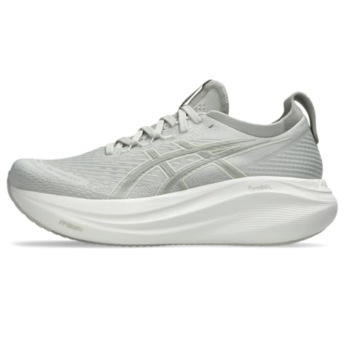 ASICS Women's Gel-Nimbus 27 Running Shoes, 9, Lake Grey/White SAGE