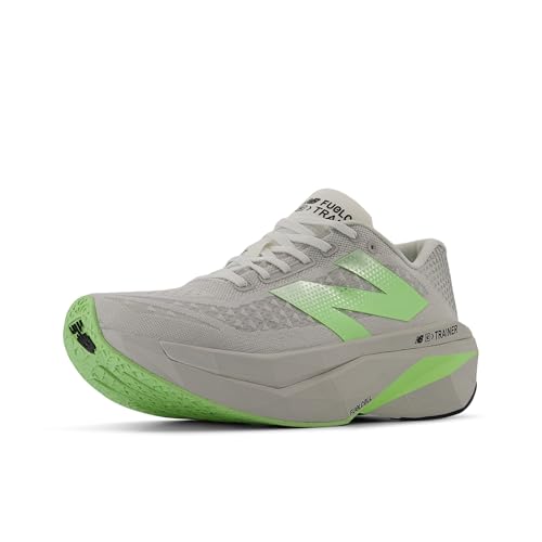 New Balance Men's FuelCell SuperComp Trainer V3 Running Shoe, Grey Matter/Mint Flash/Silver Metallic, 11 M