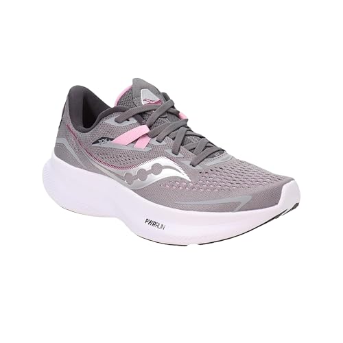 Saucony Women's Ride 15 Sneaker, Alloy/Quartz, 10.5 Wide